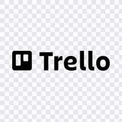 Trello black logo PNG