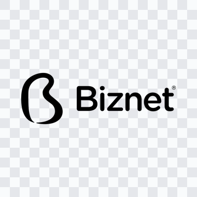 Biznet black logo PNG