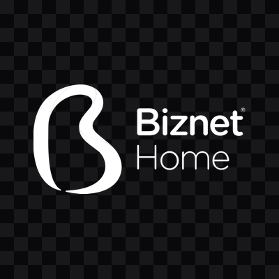Biznet white logo PNG