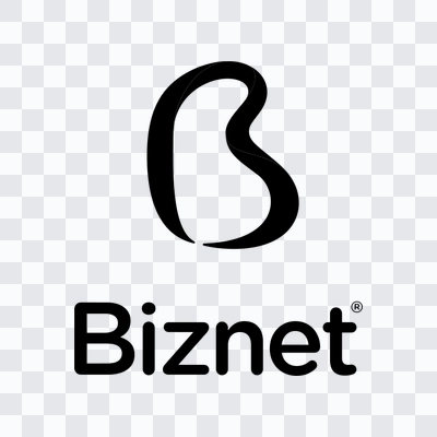 Biznet black logo PNG