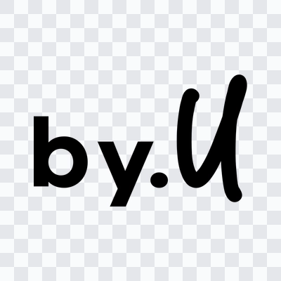 by.U black logo in PNG format