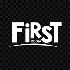 First Media white logo PNG