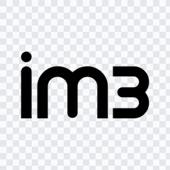 logo IM3 hitam PNG