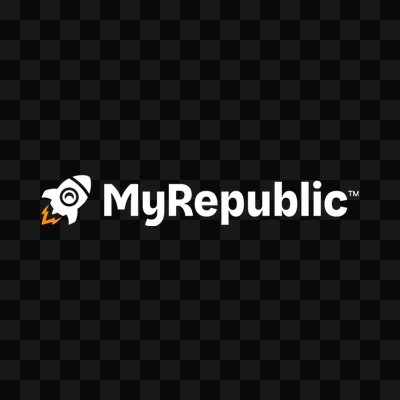 MyRepublic white logo PNG