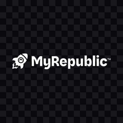 MyRepublic white logo PNG