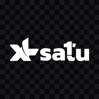 download logo XL Satu putih png