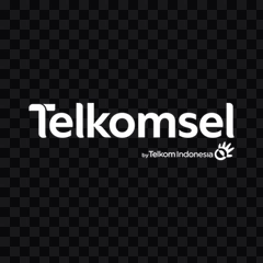 logo Telkomsel putih PNG