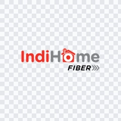 logo Indihome berwarna PNG