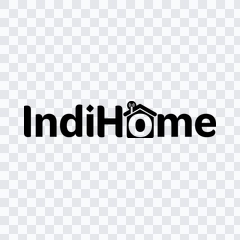 logo Indihome hitam PNG