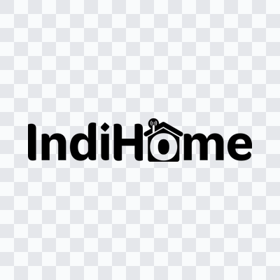 Indihome black logo PNG