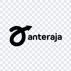 logo Anteraja hitam PNG