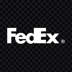 FedEx white logo PNG