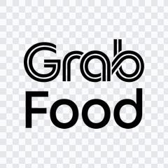 GrabFood black logo PNG