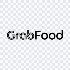 GrabFood black logo PNG