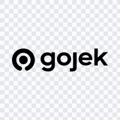 Gojek black logo PNG