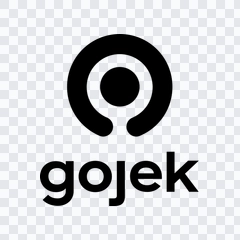 Gojek black logo PNG
