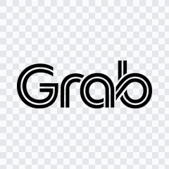 Grab black logo PNG