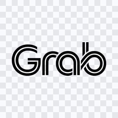 Logo Grab hitam format PNG