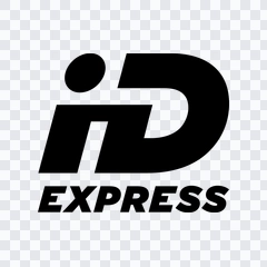 ID Express black logo PNG