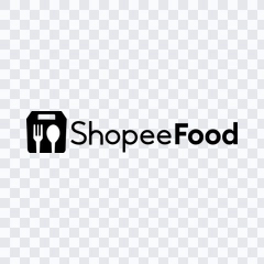 logo Shopee Food hitam PNG