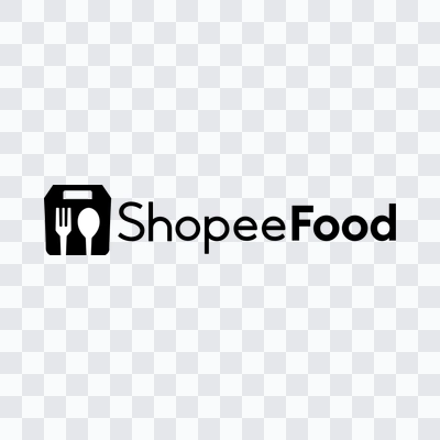 Logo Shopee Food hitam format PNG