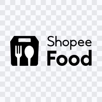 Logo Shopee Food hitam format PNG