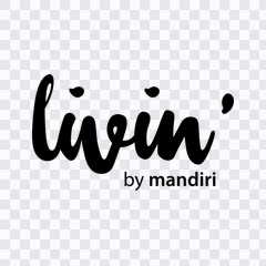 Livin black logo PNG