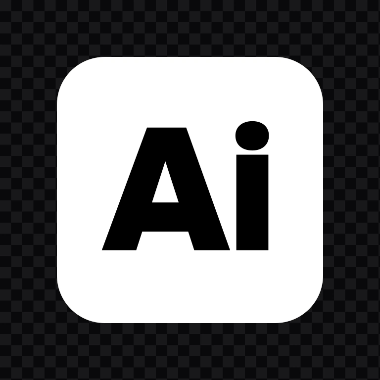 Adobe Illustrator white logo SVG