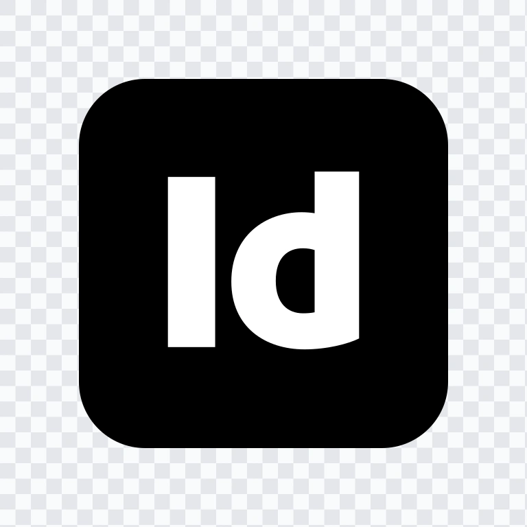 Adobe InDesign black logo SVG