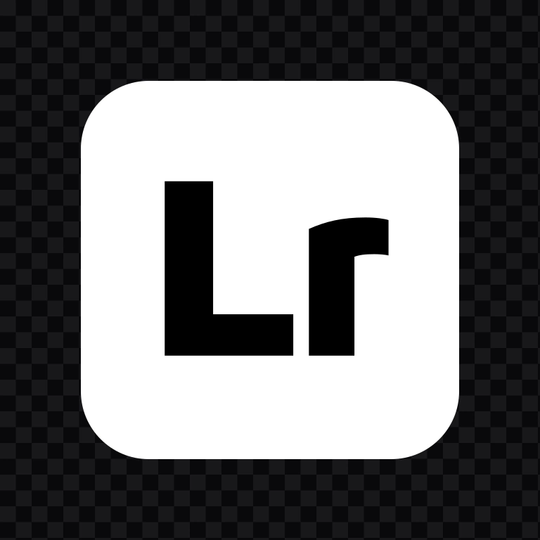 Adobe Lightroom white logo SVG