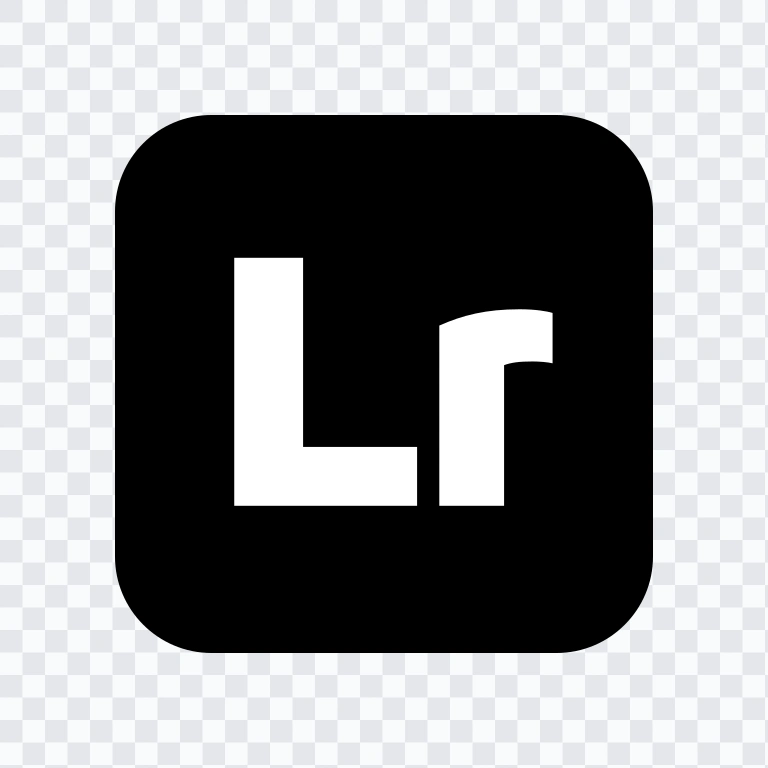 Adobe Lightroom black logo SVG