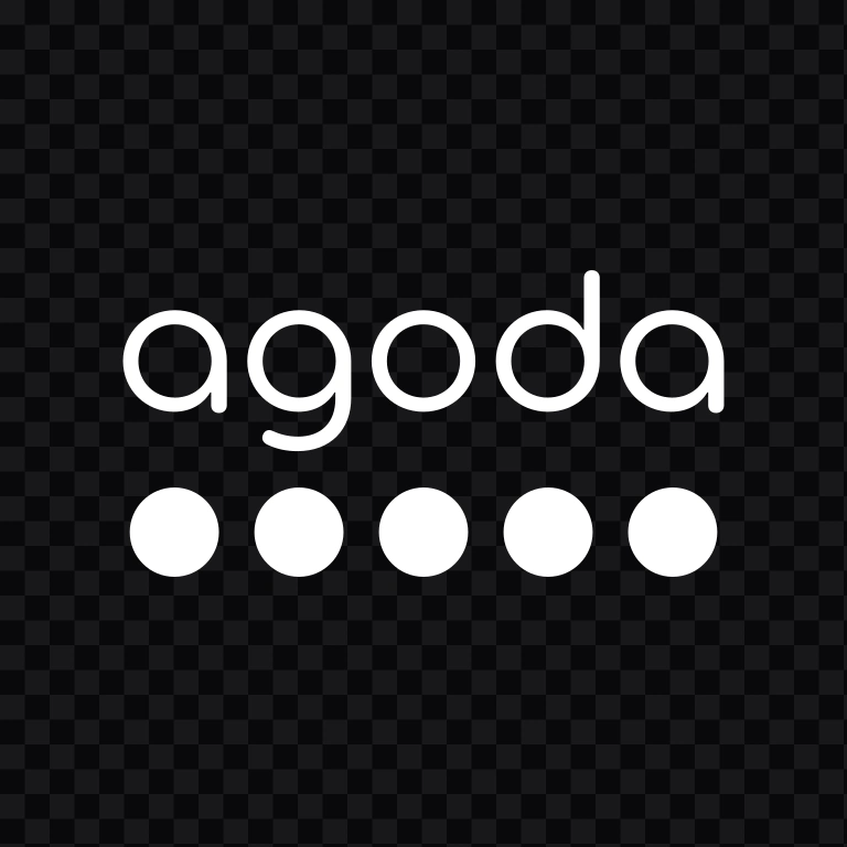 Agoda white logo SVG
