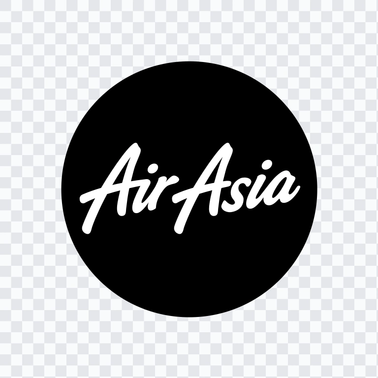 AirAsia black logo SVG