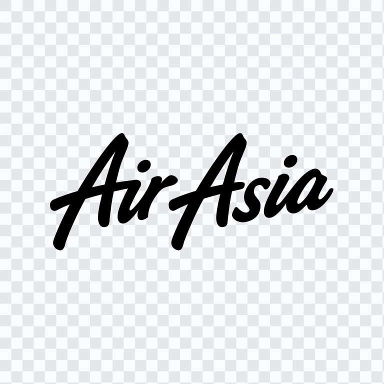 AirAsia black logo SVG