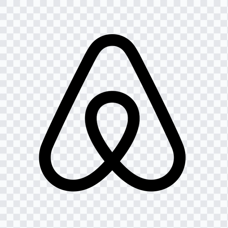 Airbnb Square black icon SVG