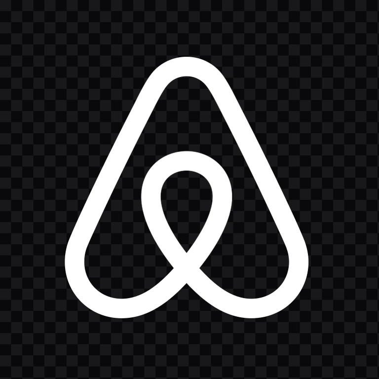 Airbnb Square white icon SVG