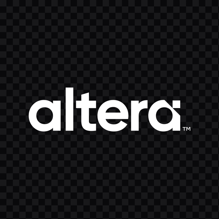 Altera white logo SVG