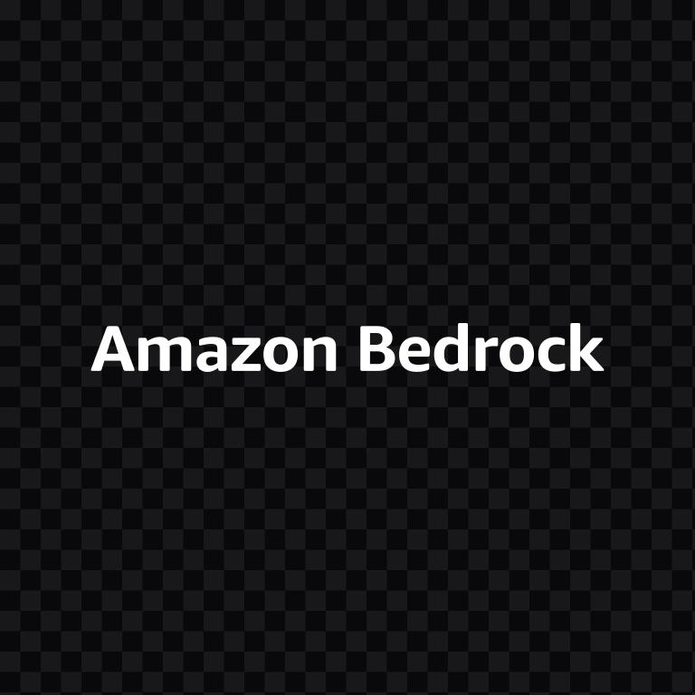 Amazon Bedrock white wordmark SVG