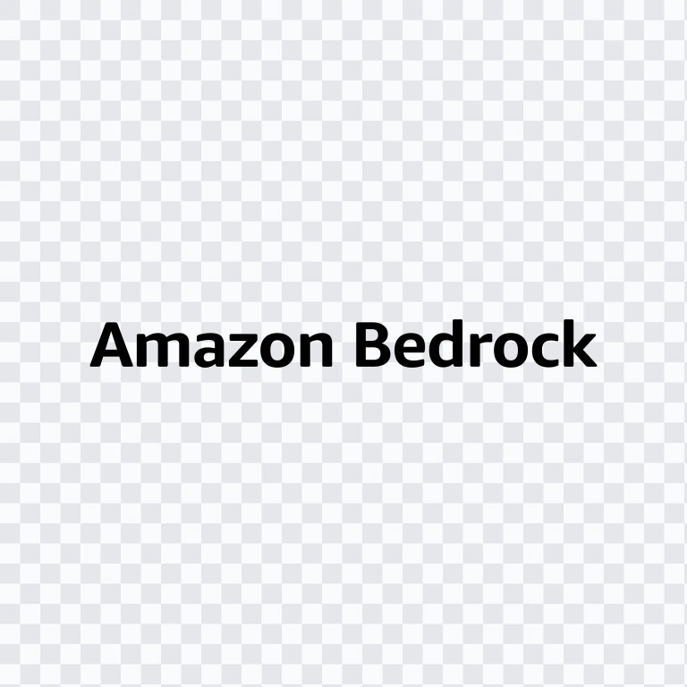Amazon Bedrock black wordmark SVG
