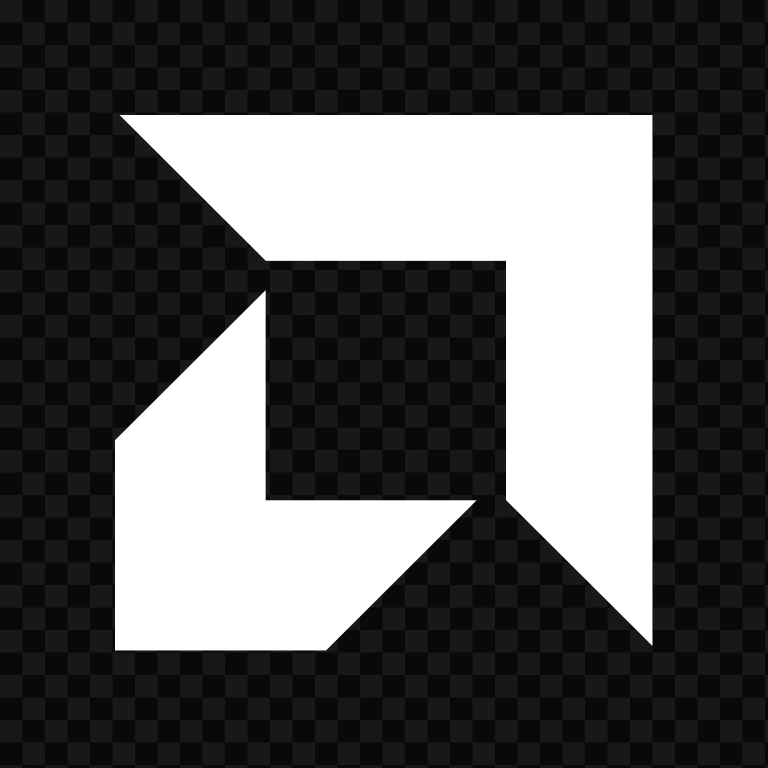 AMD white icon SVG