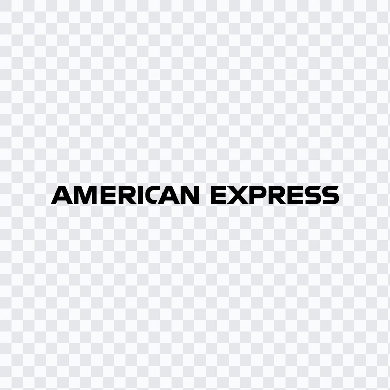 wordmark American Express hitam PNG