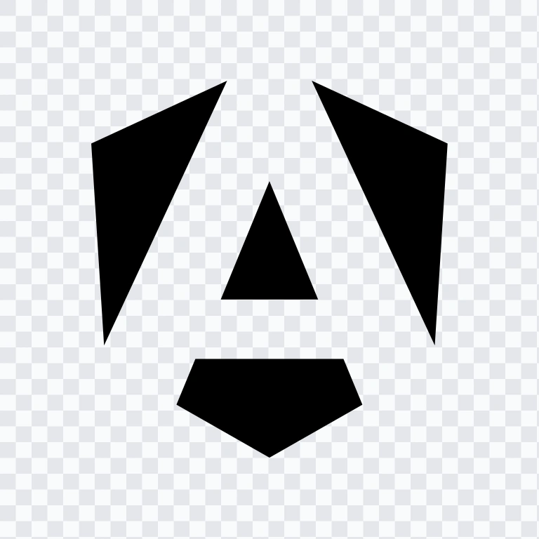 Angular black icon SVG