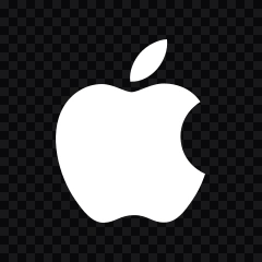 Apple white logo SVG