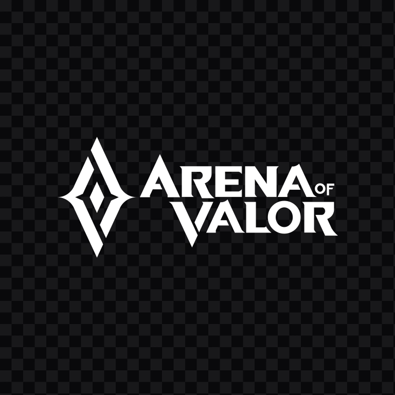 Arena of Valor (AOV) white logo SVG