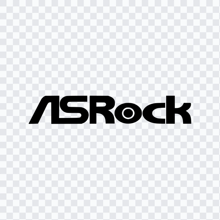 ASRock black logo SVG