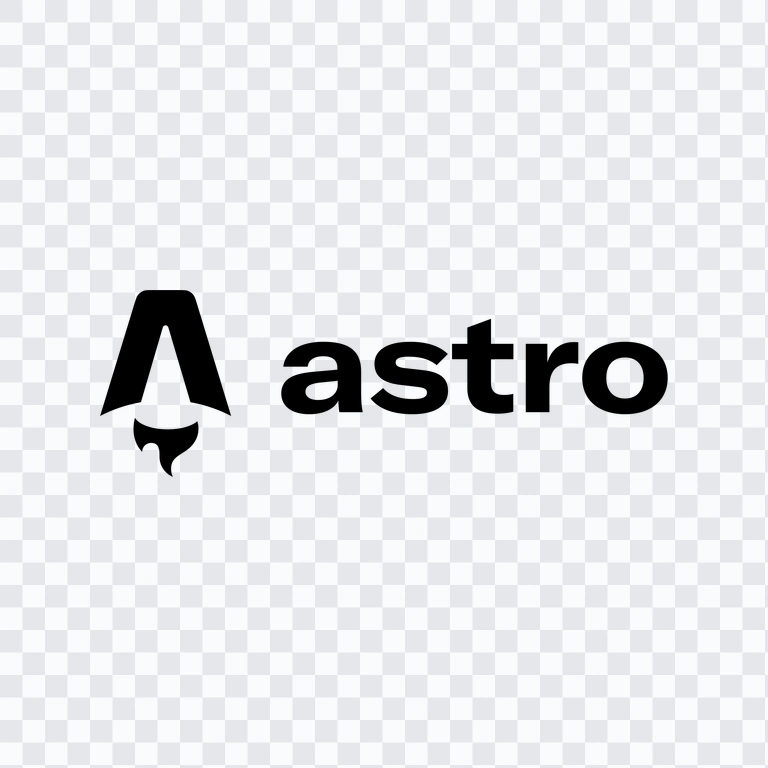 Astro black logo PNG