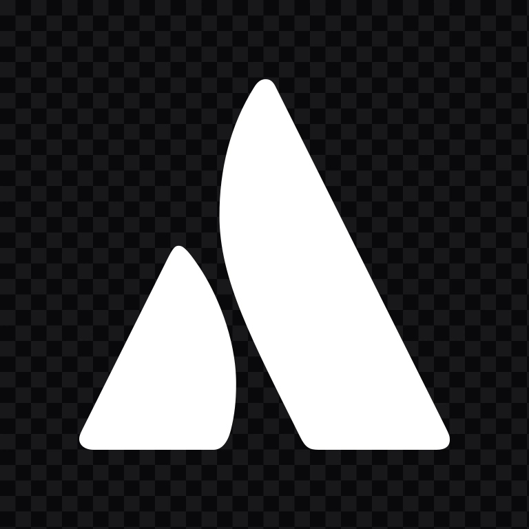 Atlassian white icon SVG