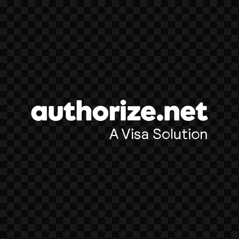 Authorize.net white logo PNG