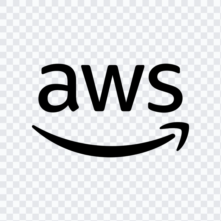 logo AWS hitam PNG