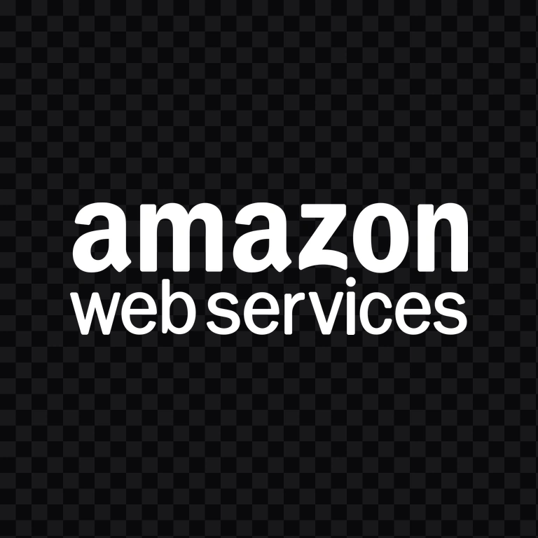 wordmark AWS putih PNG